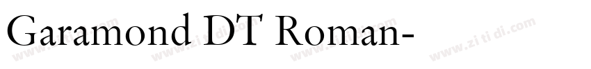 Garamond DT Roman字体转换